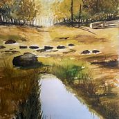 Il mio progetto del corso: Paesaggi naturali ad acquerello. Fine Arts, Painting, and Watercolor Painting project by Luisa Smaniotto - 01.02.2023