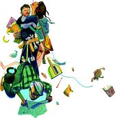 Screaming on the Inside: The Unsustainability of American Motherhood Ein Projekt aus dem Bereich Traditionelle Illustration von Julia Breckenreid - 10.12.2022