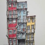 My project for course: Expressive Architectural Sketching with Colored Markers. Sketching, Drawing, Architectural Illustration, Sketchbook & Ink Illustration project by joaoadelino - 01.02.2023
