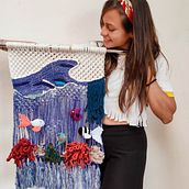 Creación y diseño textil. Artesanato, Design de moda, Costura, Decoração de interiores e Instagram projeto de Melanie Cadavid Nieto - 05.05.2021