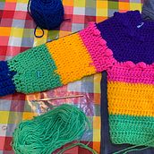 Top-down: prendas a crochet de una sola pieza. Costume Design, and Crochet project by Isabel Ceseña - 01.03.2023