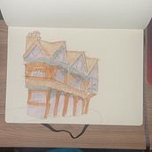 Mi proyecto del curso: Dibujo arquitectónico expresivo con marcadores de colores. Sketching, Drawing, Architectural Illustration, Sketchbook & Ink Illustration project by Bairon Cuevas - 01.04.2023