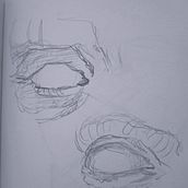 bocetos cara. Pencil Drawing, and Drawing project by Pau Franco Sanz - 01.03.2023