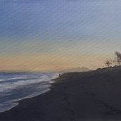 Meu projeto do curso: Pintura de paisagem a óleo: explore o poder da luz. Traditional illustration, Fine Arts, Pencil Drawing, Oil Painting, and Naturalistic Illustration project by Alexandre Petersen - 01.03.2023