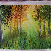 Il mio progetto del corso: Paesaggi incantevoli ad acquerello: dipingi con la luce. Painting, and Watercolor Painting project by guelen2007 - 01.03.2023