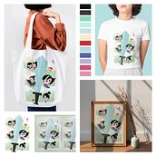 Mulan - Estampa Kawaii. Traditional illustration, Character Design, Digital Illustration, Manga, Design, Br, ing, Identit, Graphic Design, Vector Illustration, Creativit, Drawing, Poster Design, Printing, Concept Art, and Artistic Drawing project by Sabrina Tavares - 01.03.2023