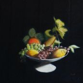The fruit compote. Oil Painting project by Stéphane Pannetier Le Hénaff - 01.03.2023