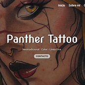 Página Web "Panther Tattoo". Web Design project by David Regalo - 06.15.2022