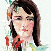 My project for course: Illustrated Portrait in Watercolor Ein Projekt aus dem Bereich Traditionelle Illustration, Bildende Künste, Malerei, Zeichnung, Aquarellmalerei, Porträtzeichnung und Artistische Zeichnung von elisabethabelglass - 04.01.2023