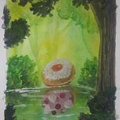 My project for course: Fantasy Landscapes with Watercolor & Gouache. Fine Arts, Painting, Watercolor Painting, Naturalistic Illustration, and Gouache Painting project by alisha_rozen - 01.04.2023