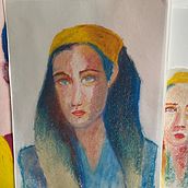My project for course: Expressive Portrait Drawing with Soft Pastels. Traditional illustration, Fine Arts, Drawing, Portrait Drawing, and Artistic Drawing project by Friederike Elka Anna - 01.04.2023