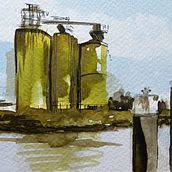 Mijn project van de cursus: Architectuur tekenen met aquarel en inkt . % Nicole Pluim tarafından hazırlanan Sulubo, a Resim, Mürekkep İllüstras, onu, Ve Mimarlık projesi - 01.04.2023