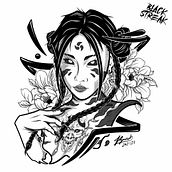 Blackwork ilustrator. Un proyecto de Ilustración tradicional de Axel Rueda - 30.12.2022