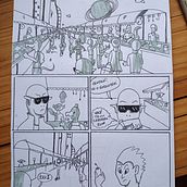 Meu projeto do curso: Storytelling para quadrinhos: explore ação e perspectiva. Comic, Pencil Drawing, Drawing, Stor, telling, Stor, board, Digital Drawing & Ink Illustration project by Adriana Machado - 01.01.2023