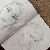 My project for course: Portrait Sketchbooking: Explore the Human Face. Sketching, Drawing, Portrait Drawing, Artistic Drawing, and Sketchbook project by Alice Sogno - 01.04.2023