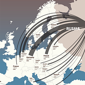 The Biggest Weapon: How Russian crude oil shakes the market as Ukraine conflict looms?. Design, and Traditional illustration project by Eve Lu - 03.27.2022