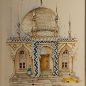 Mi proyecto del curso: Dibujo arquitectónico expresivo con marcadores de colores. Sketching, Drawing, Architectural Illustration, Sketchbook & Ink Illustration project by diego corrado - 01.05.2023