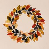 Couronne d'automne . Projekt z dziedziny Trad, c i jna ilustracja użytkownika Mathilde Bertrand - 05.01.2023