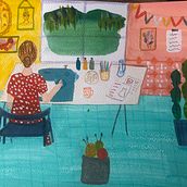 My project for course: Exploratory Sketchbook: Find Your Drawing Style. Ilustração tradicional, Esboçado, Criatividade, Desenho, Pintura em aquarela, Sketchbook, e Pintura guache projeto de baharfikirleri - 05.01.2023