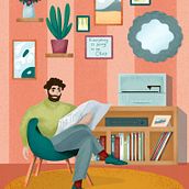My project for course: Colorful Digital Illustration in Procreate. Un progetto di Illustrazione tradizionale, Disegno, Illustrazione digitale e Disegno digitale di d_khamtsova - 04.01.2023