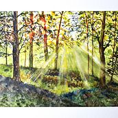 My project for course: Dreamy Watercolor Landscapes: Paint with Light. Painting, and Watercolor Painting project by William Watson - 12.29.2022