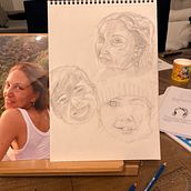 Il mio progetto del corso: Fondamenti di ritrattistica a matita “my crew”. Un progetto di Belle arti, Disegno a matita, Disegno, Disegno realistico e Disegno artistico di Martino Testa - 05.01.2023