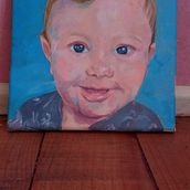 Mi proyecto del curso: Retrato con pintura al óleo: explora la luz y las sombras. Fine Arts, Painting, and Oil Painting project by nicole valenzuela - 01.06.2023