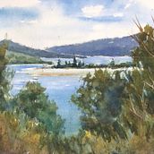 My project for course: Painting Realistic Watercolor Landscapes Ein Projekt aus dem Bereich Malerei, Skizzenentwurf, Aquarellmalerei und Naturalistische Illustration von ros_jenke - 05.01.2023
