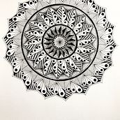 Meu projeto do curso: A arte de desenhar mandalas: crie padrões geométricos. Un projet de Dessin et Illustration à l'encre de Susana Marques - 30.12.2022