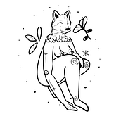 Meu projeto do curso: Design de tatuagem fine line: simbologia e magia. Design, Traditional illustration, Creativit, Pencil Drawing, Drawing, and Tattoo Design project by Quiris Neres - 01.06.2023