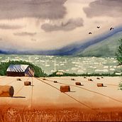 My project for course: Watercolor Landscapes: Experimental Tools and Techniques. Fine Arts, Painting, and Watercolor Painting project by Heike da Silva Cardoso - 01.06.2023
