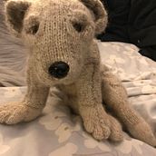 My project for course: Knitting Realistic Stuffed Animals: Make a Puppy from Yarn. Projekt z dziedziny Tkactwo, DIY, Dziewiarstwo Ręczne, Wzornictwo tekst i liów użytkownika tl319sussex - 06.01.2023
