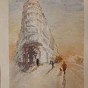 Mi proyecto del curso: Dibujo arquitectónico con acuarela y tinta. Sketching, Drawing, Watercolor Painting, Architectural Illustration, Sketchbook & Ink Illustration project by Pili - 01.06.2023