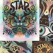 "STAR STUFF" Poster & Letterpress Prints. Un proyecto de Diseño, Ilustración tradicional y Diseño de carteles de Billy Baumann - 06.01.2023