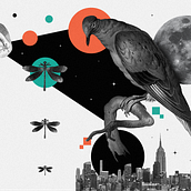 Martes, miércoles: Alejandra Puente. Un projet de Design graphique, Collage, Illustration numérique et Illustration éditoriale de Alejandra García Puente - 04.01.2023