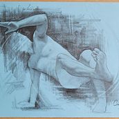 Mi proyecto del curso: Dibujo de la figura humana en movimiento. Projekt z dziedziny  Sztuki piękne, Sketching, R, sunek ołówkiem,  R, sunek, R, sunek realist i czn użytkownika Esneider Cardona Montoya - 04.01.2023