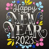Happy New Year! My project for course: Intro to Hand-Lettering for Inspirational Quotes. Tipografia, Caligrafia, Lettering, Desenho tipográfico, H, e Lettering projeto de rockontinyrebel - 07.01.2023