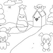 My project for course: Designing Kawaii Worlds: Spread Joy Through Illustration. Character Design, Digital Illustration, and Manga project by Karen Lorenz - 01.08.2023