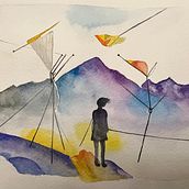 Acuarela Minimalista / Abstracta. Watercolor Painting project by Kireina Michan - 01.08.2023