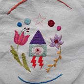 Mi proyecto del curso: Bordado contemporáneo con puntos tradicionales mexicanos. Arts, Crafts, Fiber Arts, Textile Design, and Embroider project by Sarah Boldú Izard - 01.08.2023
