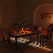 A Portuguese House. Een project van  3D-modellering,  Concept art,  3D-ontwerp y Videogames van Carolina Alves - 08.01.2023