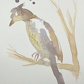Mon projet du cours : Illustration créative : jouez avec des matériaux inattendus. Ilustração tradicional, Artes plásticas, Pintura, Criatividade, e Sketchbook projeto de d_martin92 - 08.01.2023