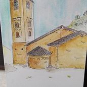 My project for course: Expressive Architectural Sketching with Colored Markers. Sketching, Drawing, Architectural Illustration, Sketchbook & Ink Illustration project by Mari Pueyo Beseran - 01.08.2023