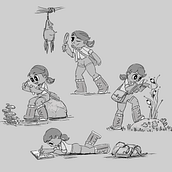 My project for course: Character Design for Animation with Photoshop. Een project van Animatie, Ontwerp van personages y Karakteranimatie van Eva Pfaff - 09.01.2023