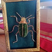Mon projet du cours : Initiation à la broderie d'or : représentez la nature. Embroider, and Fiber Arts project by fabijoly - 01.09.2023