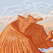 Among the clouds. Traditional illustration project by ethan_chng420 - 01.06.2023