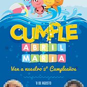 Invitaciones para cumpleaños (personalizadas). Un proyecto de Diseño gráfico y Diseño de carteles de Inmaculada Bailac Cano - 30.07.2022