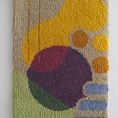 Meu projeto do curso: Punch needle para design de tapetes. Un projet de Création d'accessoires, Artisanat, Broderie, Décoration, Punch needle , et Design textile de Lourdes Lacerda - 06.01.2023