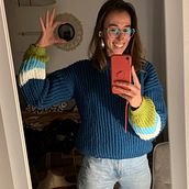 Mediterranean Treasure Hygge Sweater . Design vestimentar, Arte din fibre, DIY, Croșetat și Design textil de nat_yats - 01.09.2023