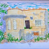 My project for course: Expressive Architectural Sketching with Colored Markers. Un projet de Esquisse , Dessin, Illustration architecturale, Carnet de croquis et Illustration à l'encre de Reuven Kiperwasser - 10.01.2023